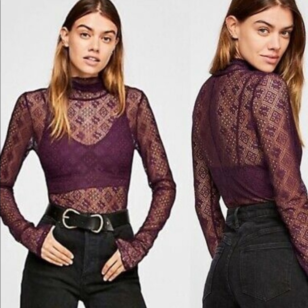 🆕Free People Sweet Memories Lace Top NWT